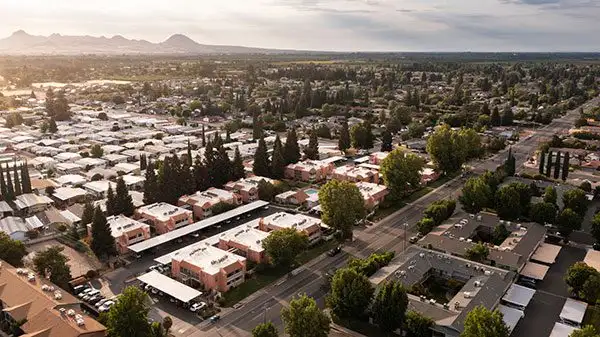 Yuba City downtown view in Sutter County California