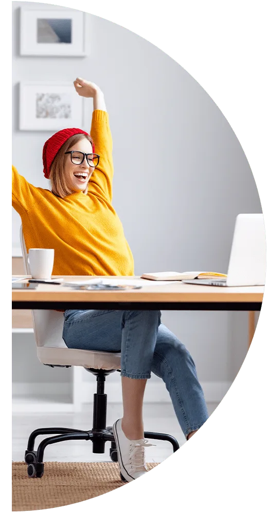 Osborne Homes happy employee working from home