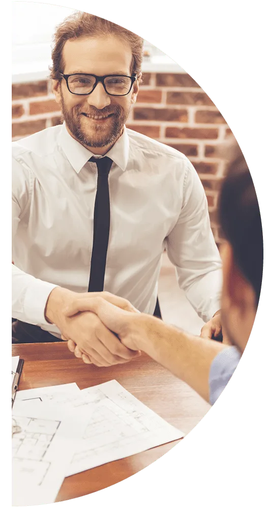 Realtor Partner shaking hands