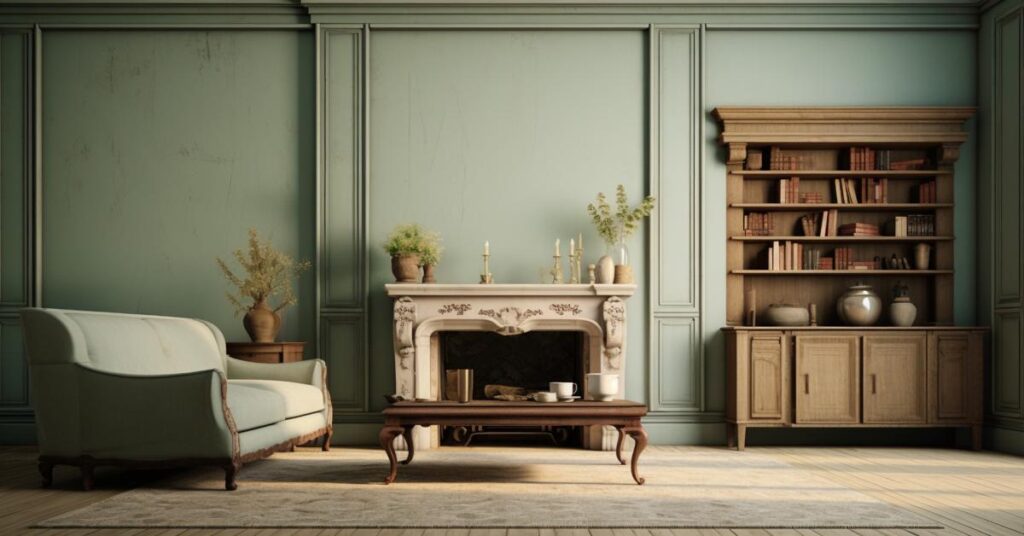 Removing items from a house after death vintage elegant room.