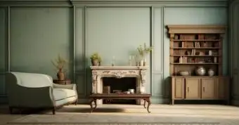 Removing items from a house after death vintage elegant room.