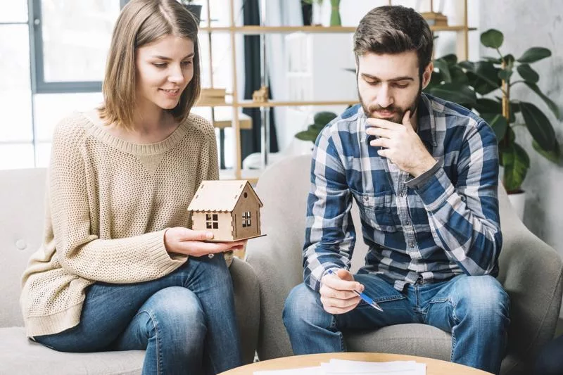 A Couple considering the cheapest way to sell their home together.